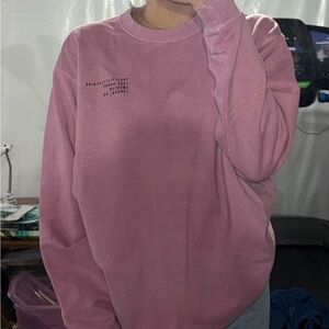 Pretty Little Thing Women's Oversized Pink Crewneck Sweatshirt
